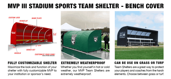 MVP III Stadium Team Shelters