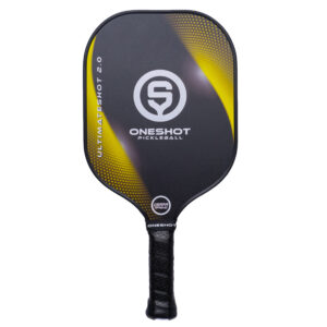 UltimateShot 2.0 Red Pickleball Paddle by OneShot - Front Angle