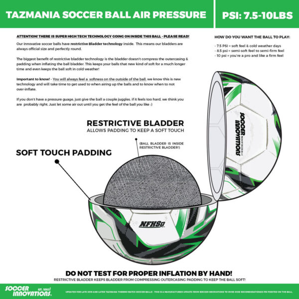 NFHS Green Tazmania Match Ball-4